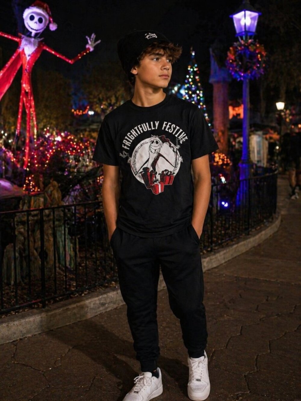 Disney Nightmare Before Christmas Jack Skellington Graphic Tee Boy Size L(10–12)